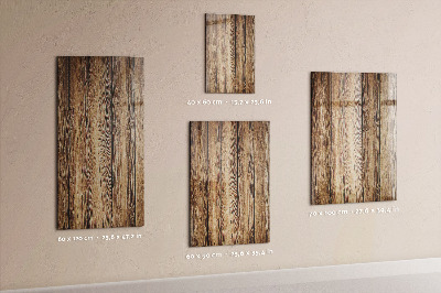 Tableau aimanté planches