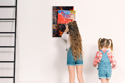 Tableau magnétique décoratif Lave volcanique