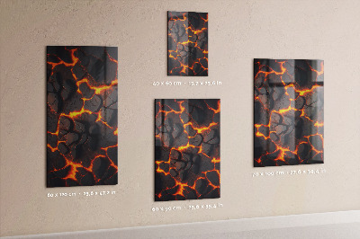 Tableau magnétique décoratif Lave volcanique