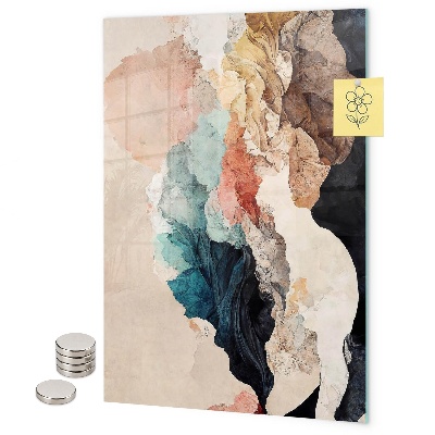 Tableau aimanté taches lumineuses et abstraites