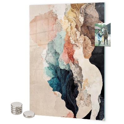 Tableau aimanté taches lumineuses et abstraites