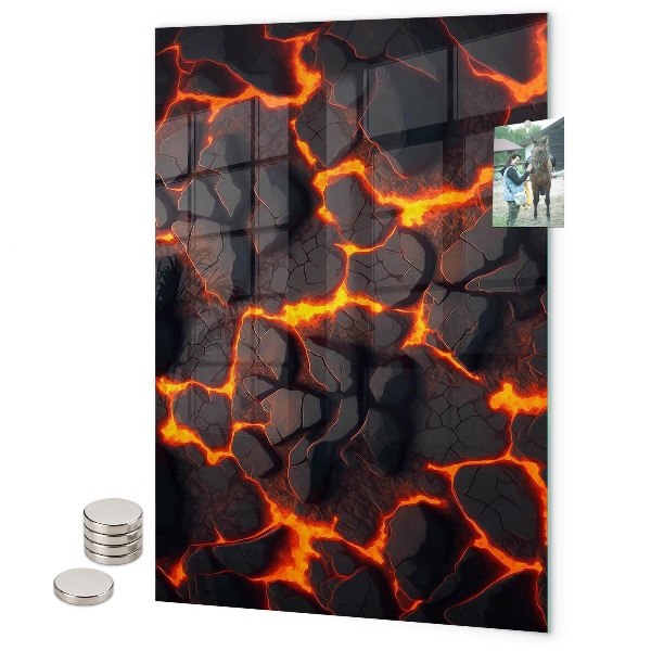 Tableau aimanté taches lumineuses et abstraites