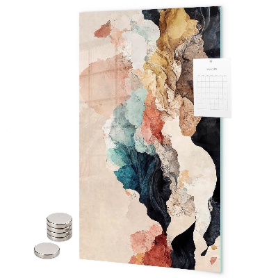 Tableau aimanté taches lumineuses et abstraites