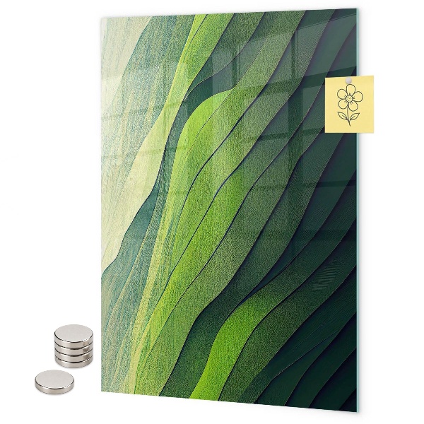 Tableau aimanté Des lueurs vertes de la nature