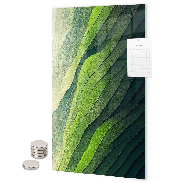 Tableau aimanté Des lueurs vertes de la nature