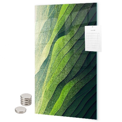 Tableau aimanté Des lueurs vertes de la nature