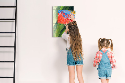 Tableau aimanté Des lueurs vertes de la nature