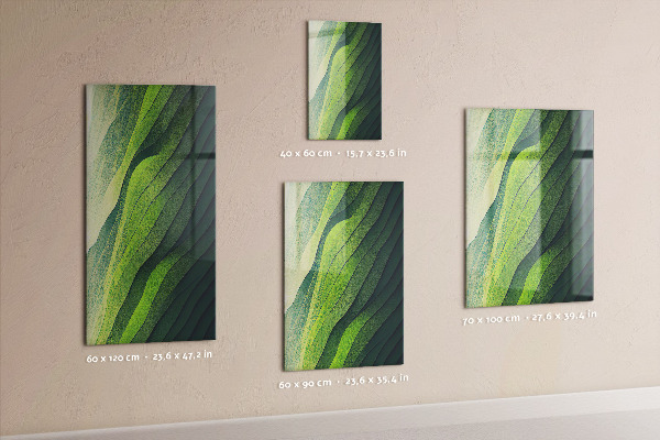 Tableau aimanté Des lueurs vertes de la nature