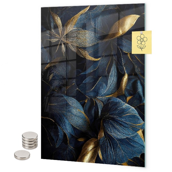 Tableau magnétique décoratif Fleurs sombres
