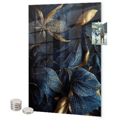 Tableau magnétique décoratif Fleurs sombres