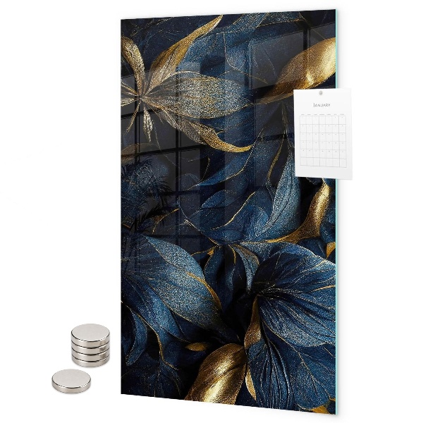 Tableau magnétique décoratif Fleurs sombres