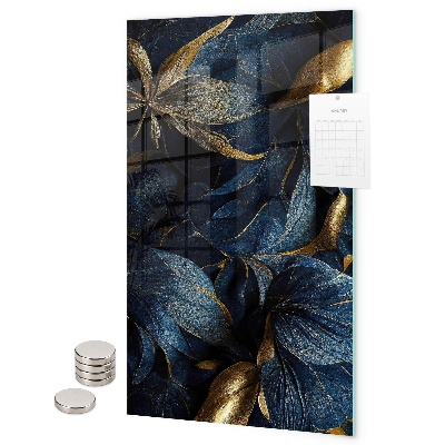 Tableau magnétique décoratif Fleurs sombres