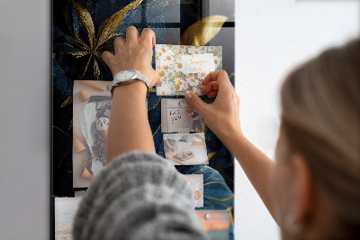 Tableau magnétique décoratif Fleurs sombres