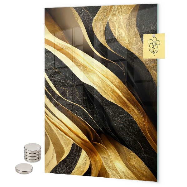 Tableau aimanté Abstraction jaune