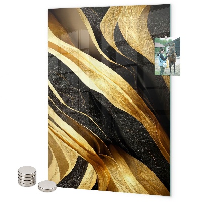 Tableau aimanté Abstraction jaune