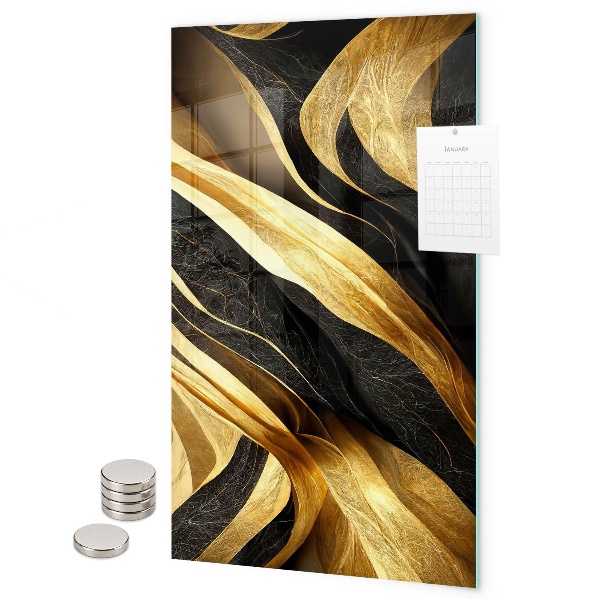 Tableau aimanté Abstraction jaune