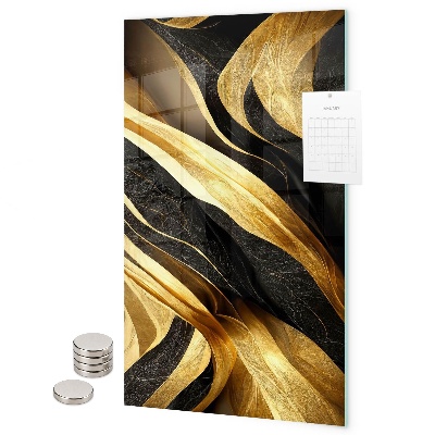 Tableau aimanté Abstraction jaune