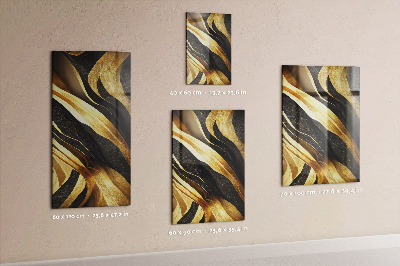 Tableau aimanté Abstraction jaune