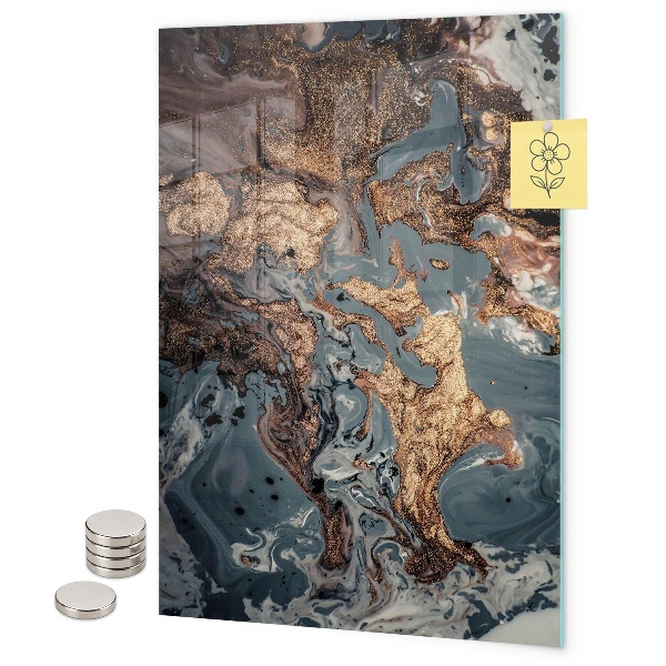 Tableau magnétique décoratif L'art du marbre