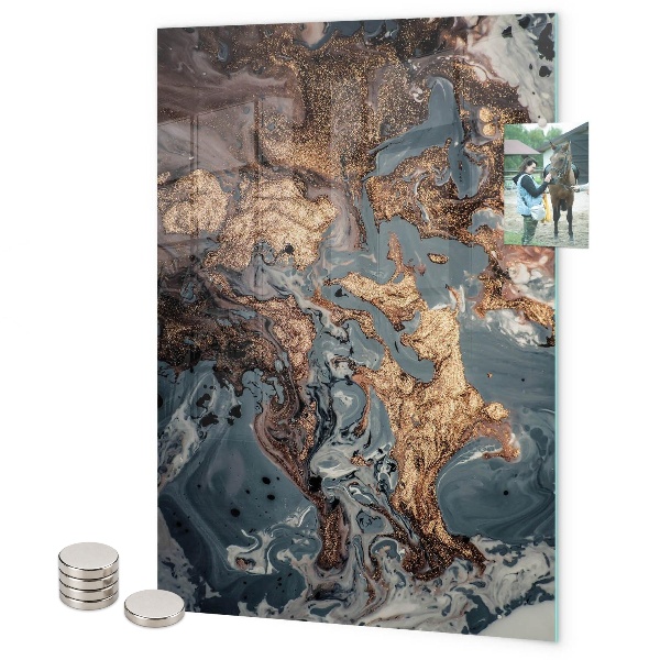 Tableau magnétique décoratif L'art du marbre