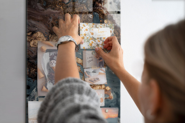 Tableau magnétique décoratif L'art du marbre