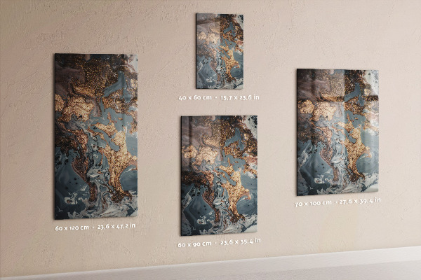 Tableau magnétique décoratif L'art du marbre