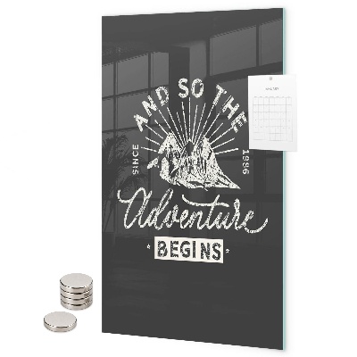 Tableau magnétique décoratif L'aventure commence