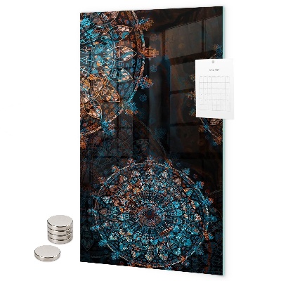 Tableau aimanté mandalas colorés