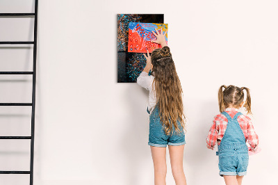 Tableau aimanté mandalas colorés