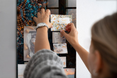 Tableau aimanté mandalas colorés