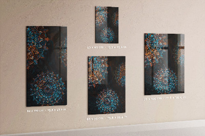 Tableau aimanté mandalas colorés