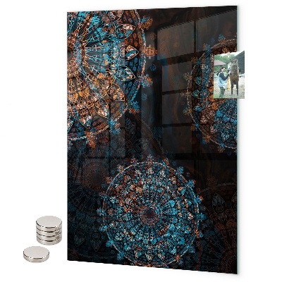 Tableau magnétique décoratif feuilles exotiques