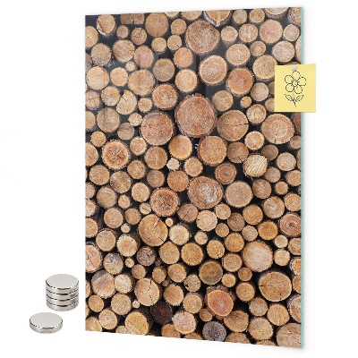 Tableau magnétique décoratif troncs d'arbres