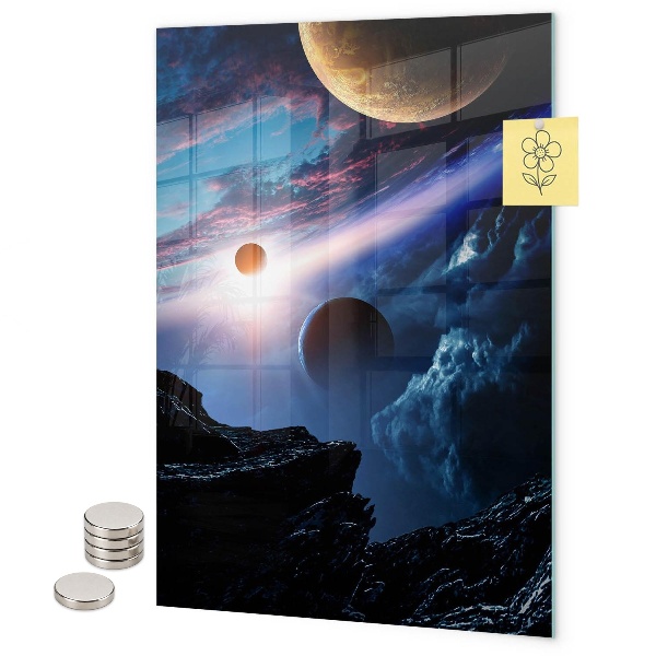 Tableau aimanté L'espace de la planète