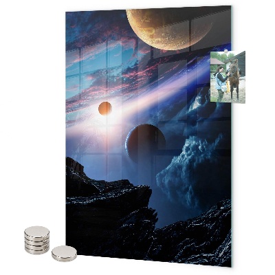Tableau aimanté L'espace de la planète