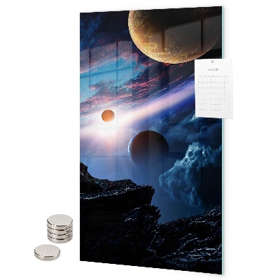 Tableau aimanté L'espace de la planète