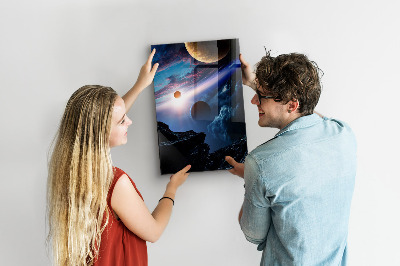 Tableau aimanté L'espace de la planète