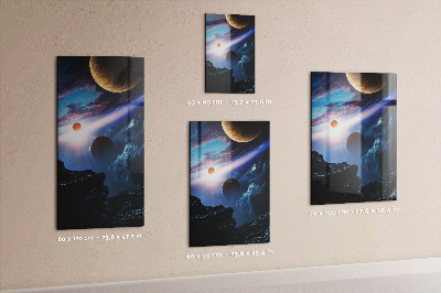 Tableau aimanté L'espace de la planète