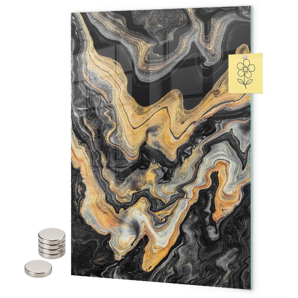 Tableau magnétique décoratif marbre doré