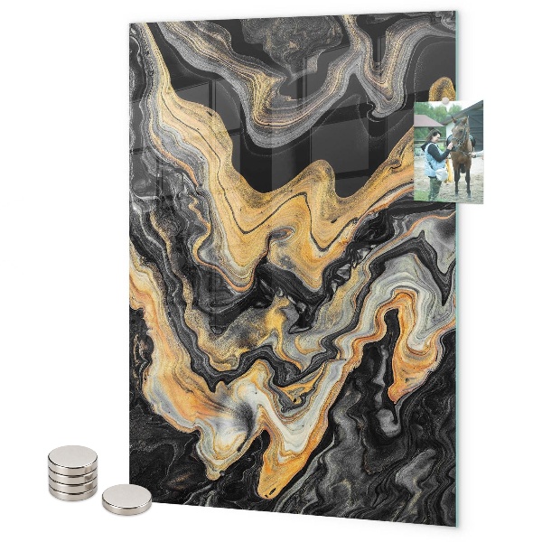 Tableau magnétique décoratif marbre doré