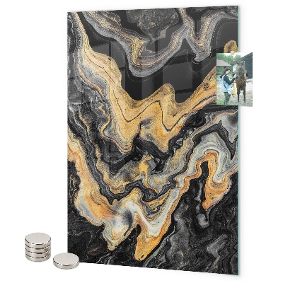 Tableau magnétique décoratif marbre doré