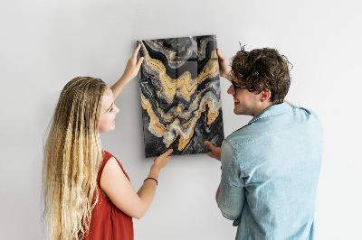 Tableau magnétique décoratif marbre doré