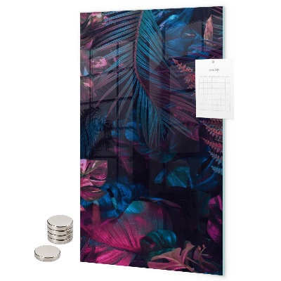 Tableau aimanté feuilles tropicales