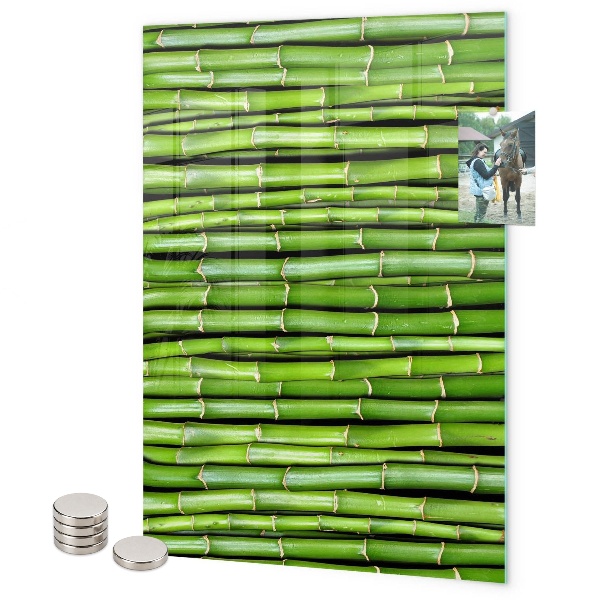 Tableau aimanté bambou vert