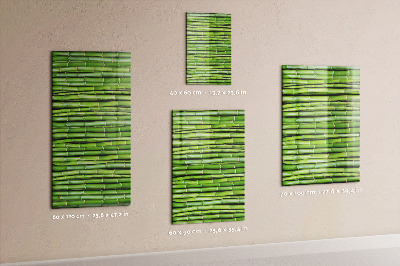 Tableau aimanté bambou vert