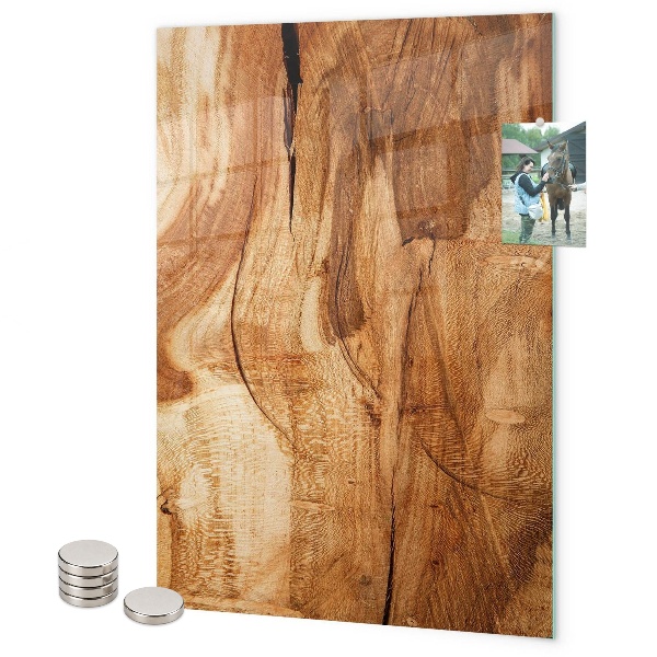 Tableau magnétique décoratif Bois naturel