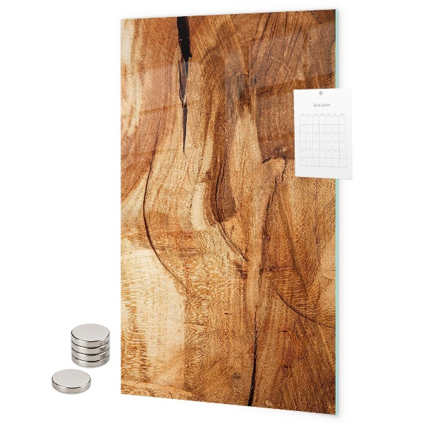 Tableau magnétique décoratif Bois naturel