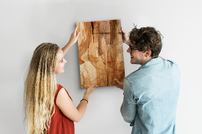 Tableau magnétique décoratif Bois naturel