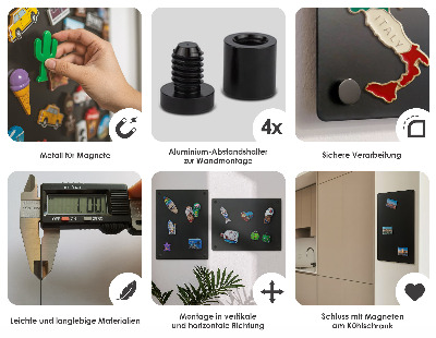 Tableau pour collection d'aimants de vacances