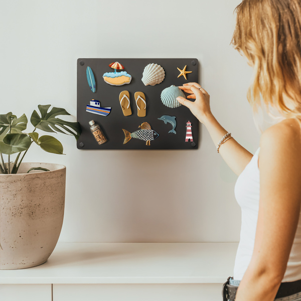 Tableau pour collection d'aimants de vacances